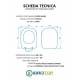 Copriwater per POZZI GINORI RAGGIO TERMOINDURENTE BIANCO cerniera inox normale o rallentata soft close