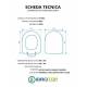 Copriwater per HATRIA SPEA BEAT TERMOINDURENTE BIANCO cerniera inox normale o rallentata soft close