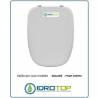 Copriwater Pozzi Ginori SQUARE BIANCO Cerniera Rallentata Soft Close Cromo-Sedile-Asse Wc