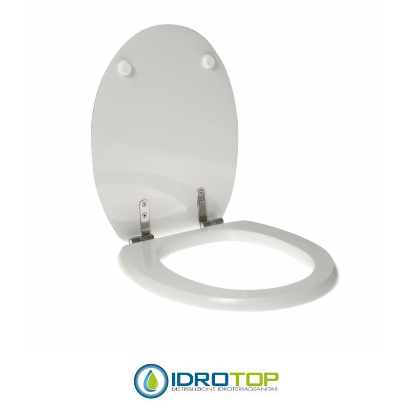 Copriwater Simas INFANZIA BIANCO Cerniera Cromo-Sedile-Asse Wc