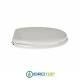 Copriwater INFANZIA Olympia Bianco con cerniera Rallentata Soft Close Cromo