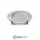 Copriwater Cesame  DORICA-TRIESTE BIANCO Cerniera Rallentata Soft Close Cromo-Sedile-Asse Wc