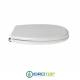 Copriwater Simas ARCADE BIANCO Cerniera Rallentata Soft Close Cromo-Sedile-Asse Wc