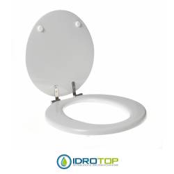 Copriwater Ideal Standard  SMALL BIANCO EURO Cerniera Cromo-Sedile-Asse Wc