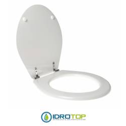 Copriwater CLEOPATRA Vincenti Bianco con Cerniera Cromo 