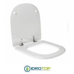 Copriwater Vavid IO Bianco Cerniera Rallentata Soft Close Cromo
