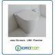 Vaso filo muro Flaminia LINK.I n Ceramica completo di adattatore per Scarico a Pavimento e fissaggio a terra.