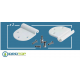 KIT CERNIERE DI RICAMBIO  copriwater bidet x articolo 120-320  ORIGINALE