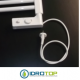 SCALDASALVIETTE ELETTRICO CON TERMOSTATO mod. CORTINA TERMOARREDO BIANCO