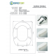 COPRIWATER SEDILE per modello LINDA Ideal Standard