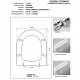 Copriwater Galassia FORMER BIANCO Cerniera Cromo-Sedile-Asse Wc
