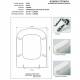 Copriwater Hatria  EDOS BIANCO  Cerniera Cromo-Sedile-Asse Wc