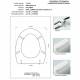 Copriwater Dolomite NOVELLA / MINI ROSSO BERTOCCI  Cerniera Cromo-Sedile-Asse Wc