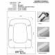 Copriwater Dolomite Q.T. BIANCO  Cerniera Cromo-Sedile-Asse Wc