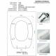Copriwater Dolomite LAGO CHAMPAGNE  Cerniera Cromo-Sedile-Asse Wc