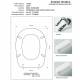 Copriwater Ideal Standard  LIUTO VISONE I.S.  Cerniera Cromo-Sedile-Asse Wc