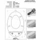 Copriwater Ideal Standard  SOVAS CHAMPAGNE  Cerniera Cromo-Sedile-Asse Wc