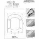 Copriwater Ideal Standard  CALLA CHAMPAGNE Cerniera Cromo-Sedile-Asse Wc