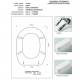 Copriwater Ideal Standard  LINDA CHAMPAGNE  Cerniera Cromo-Sedile-Asse Wc