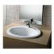 Lavabo incasso Mod. OVALINE Monoforo in Ceramica Dimensioni 600x520 Hatria