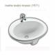 Lavabo incasso Mod. OVALINE Monoforo in Ceramica Dimensioni 600x520 Hatria