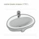 Lavabo incasso Mod. MARINE Ceramica Dimensioni 560x435 Hatria