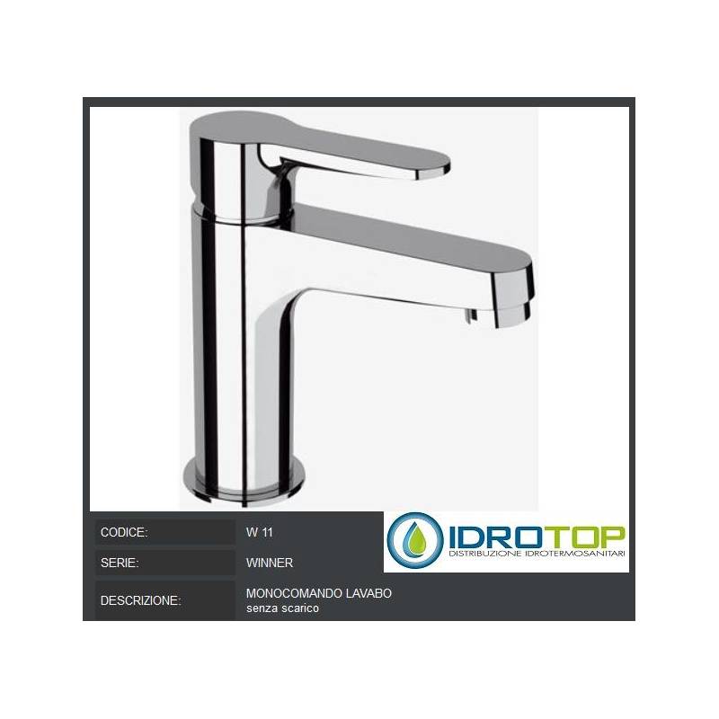 Miscelatore lavabo senza piletta Remer
