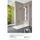Colonna Doccia BRENTA Multifunzione Idromassaggio Alluminio Bianco Anodizzato 