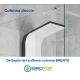 Colonna Doccia BRENTA Multifunzione Idromassaggio Alluminio Bianco Anodizzato 