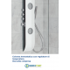 Colonna Doccia BRENTA Multifunzione Idromassaggio Alluminio Bianco Anodizzato 