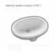 Lavabo incasso Mod. CATERINE Ceramica Dimensioni 570x425 Hatria