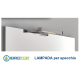 Mobile Bagno VITALE Bianco Sospeso 80cm con Lavabo in Ceramica-Specchio e Lampada