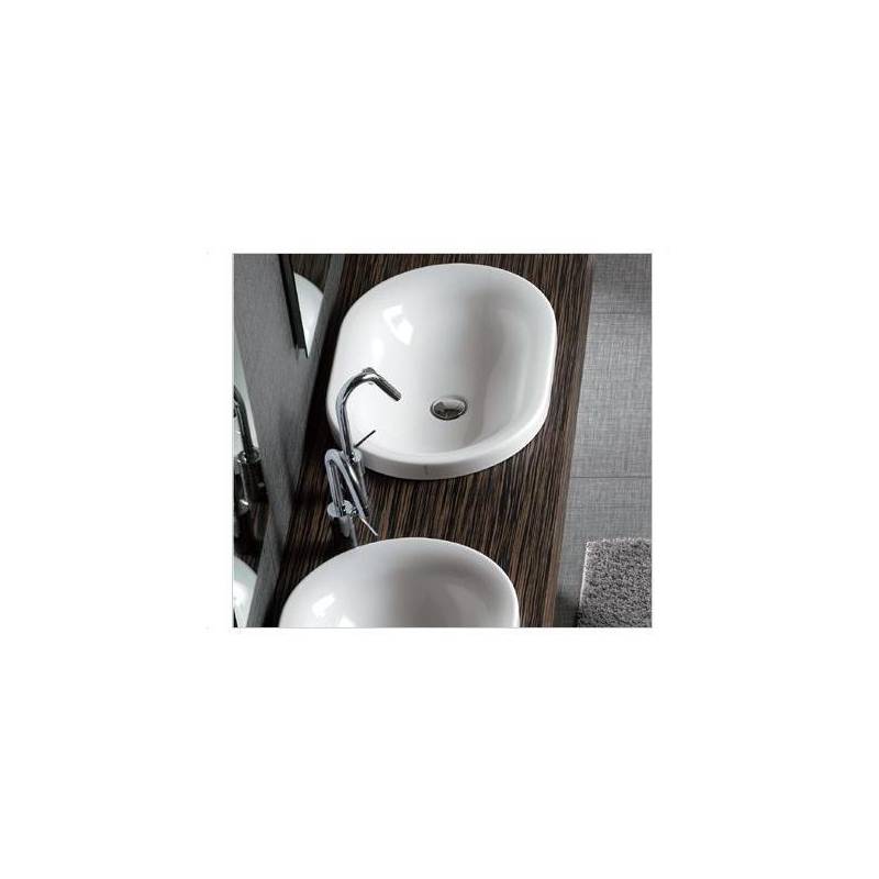 Lavabo incasso Mod. DAYTIME Ceramica Dimensioni 615x430 Hatria