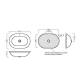 Lavabo incasso Mod. DAYTIME Ceramica Dimensioni 615x430 Hatria