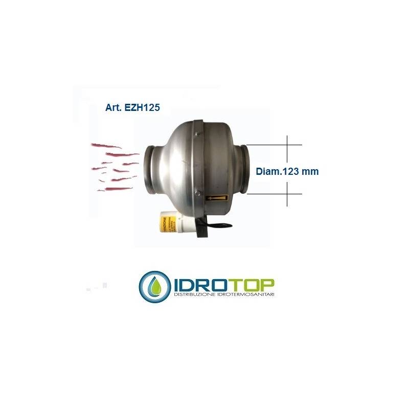 Ventilatore Estrattore diam.123 mm INTUBATO per aria Calda e per canalizzazioni