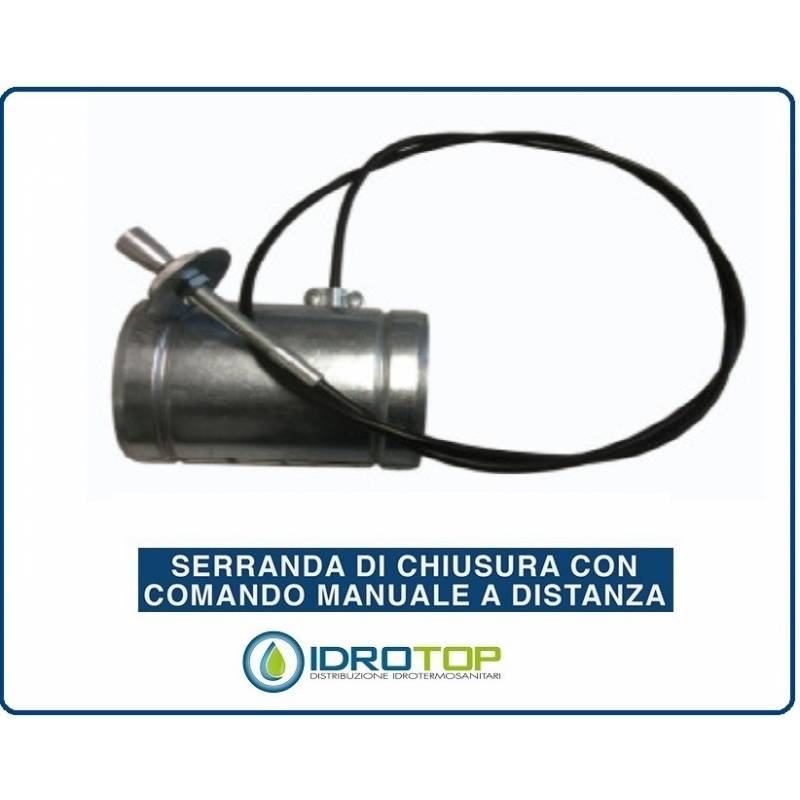 Serranda di Chiusura diam.80 mm con Comando Manuale a Distanza per Canale o Tubazione
