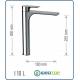 Miscelatore INFINITY LAVABO ALTO CROMATO con scarico in Ottone Cromato Remer