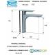 Miscelatore INFINITY LAVABO CROMATO senza scarico in Ottone Cromato Remer