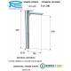 Miscelatore INFINITY LAVABO EXTRA  ALTO CROMATO senza scarico in Ottone Cromato Remer