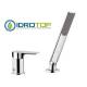 Miscelatore INFINITY BORDO VASCA con DOCCETTA e DEVIATORE in Ottone Cromato Remer
