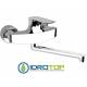 Miscelatore INFINITY LAVELLO a MURO in Ottone Cromato Remer