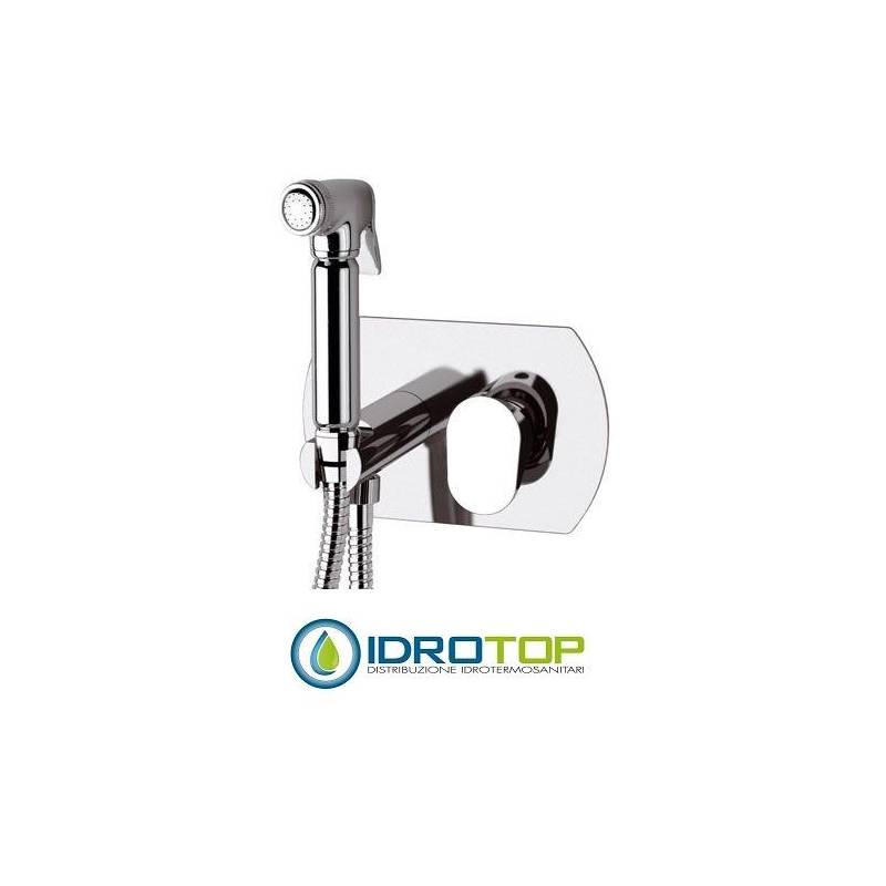 Miscelatore INFINITY INCASSO con DOCCETTA in Ottone Cromato Remer