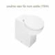 Vaso filo muro You & Me completo di Sedile RALLENTATO Copriwater Originale Hatria bianco