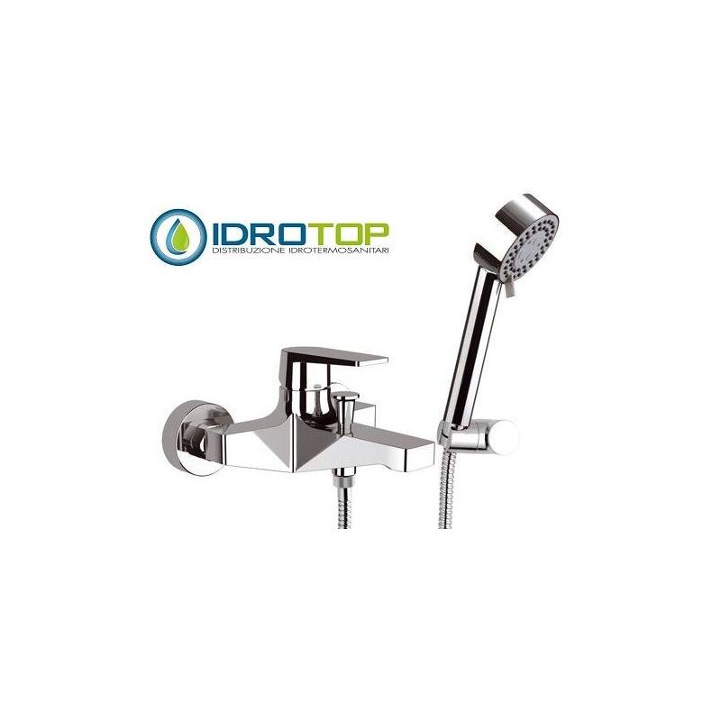 Miscelatore DREAM VASCA con DOCCIA in Ottone Cromato Remer