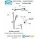 Miscelatore DREAM SET DOCCIA con saliscendi in Ottone Cromato Remer