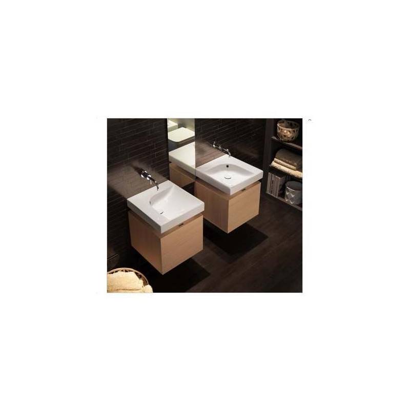 Lavabo Grandangolo G-50 in Ceramica. Possibilità di Installazione a Muro o a Parete 500x500 Hatria