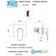 Miscelatore DREAM DOCCIA INCASSO in Ottone Cromato Remer