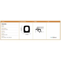 Copriwater Dolomite QT70 VISONE Sedile Wc Coprivaso Asse