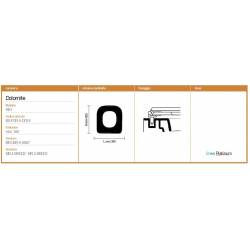 Copriwater Dolomite RIO GRIG. SUSSURRATO Sedile Wc Coprivaso Asse