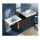 Lavabo Grandangolo G-75 in Ceramica. Possibilità di Installazione a Muro o a Parete 750x500 Hatria